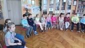 Z WIZYTĄ W BIBLIOTECE SZKOLNEJ.